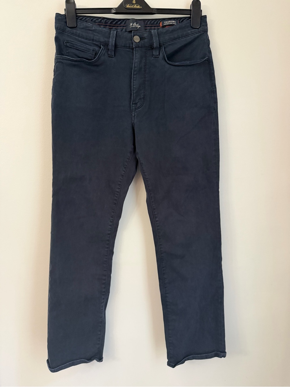 34 Heritage Charisma Comfort Rise Classic Pants 33x30 Navy Blue Stretch
 D061